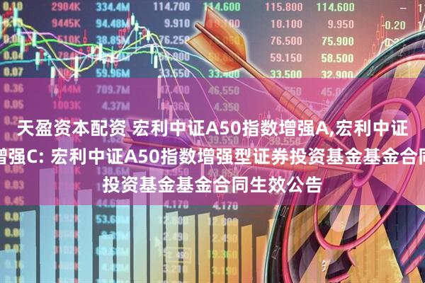 天盈资本配资 宏利中证A50指数增强A,宏利中证A50指数增强C: 宏利中证A50指数增强型证券投资基金基金合同生效公告